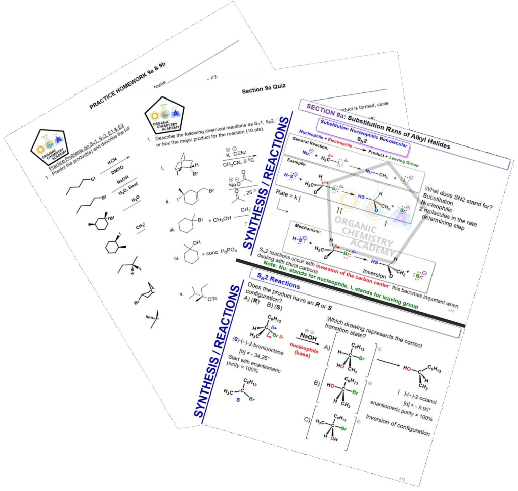 Student notes and materials